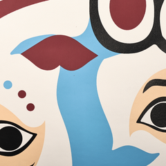 Peking Opera Mask Crossbody Bag