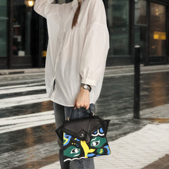 Peking Opera Mask Crossbody Bag