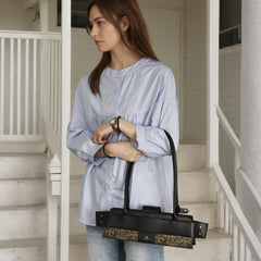 Sanxingdui Underarm Bag - Black