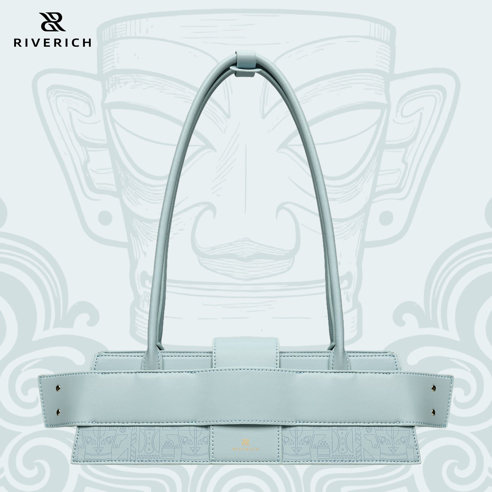 Sanxingdui Underarm Bag - Light Blue