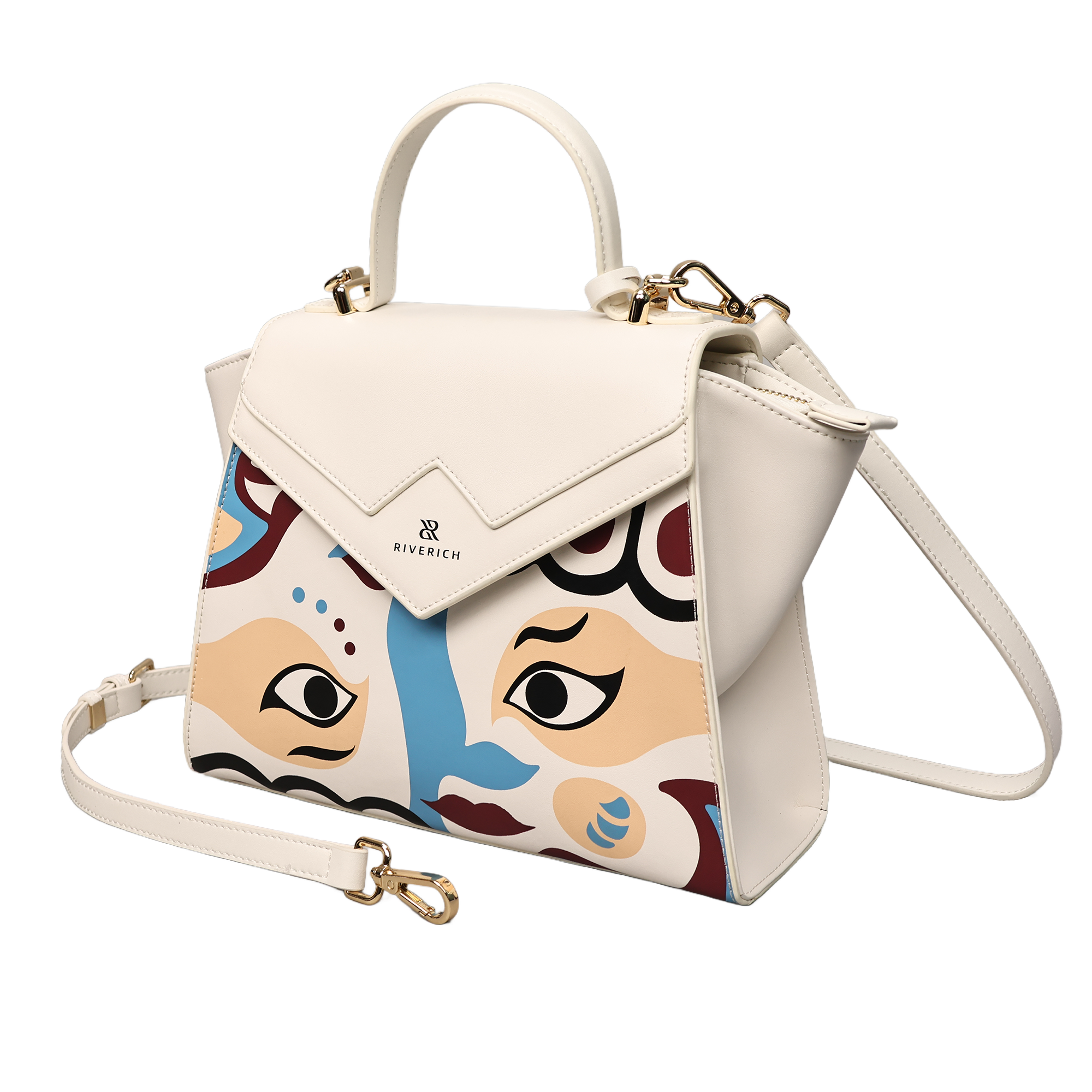 Peking Opera Mask Crossbody Bag