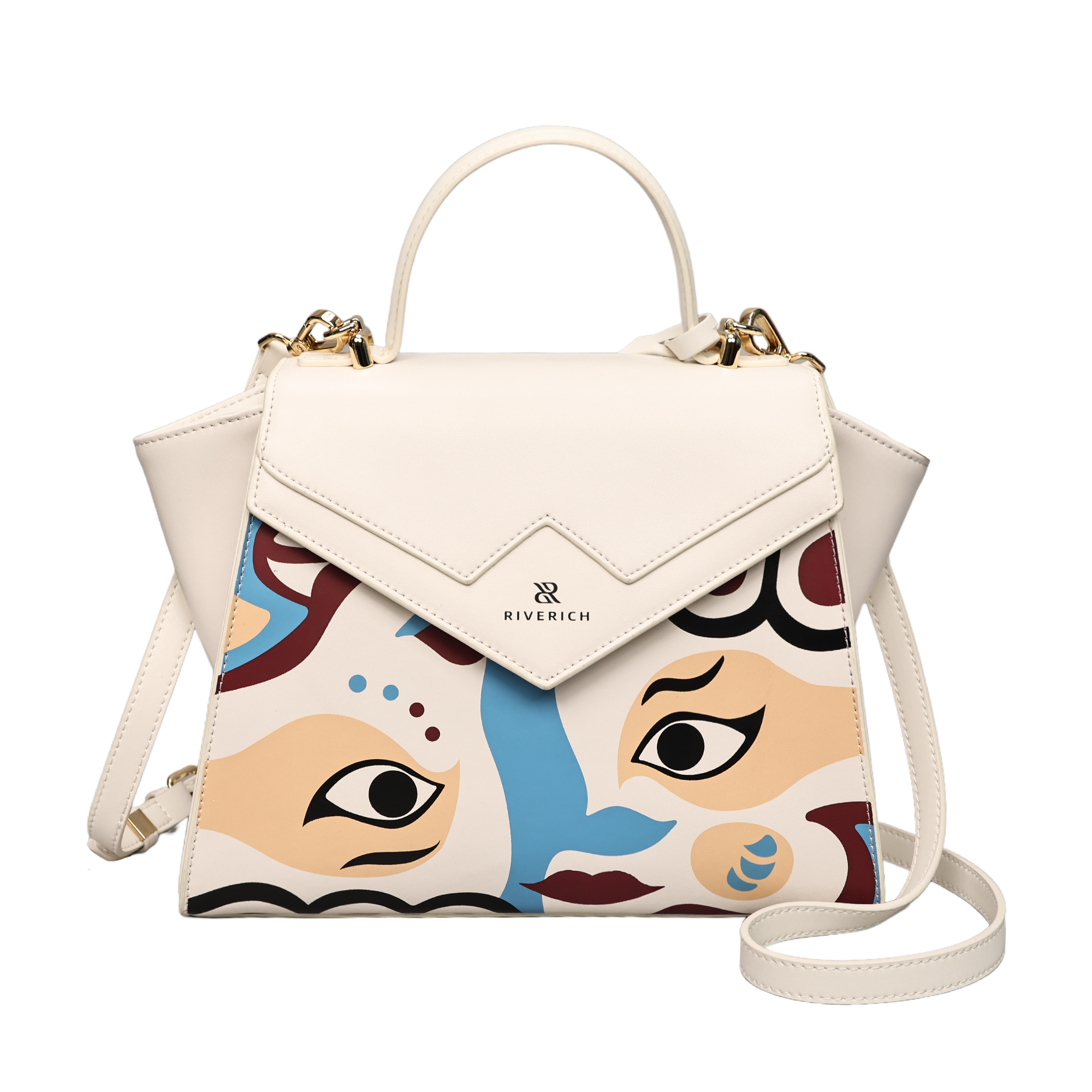 Peking Opera Mask Crossbody Bag