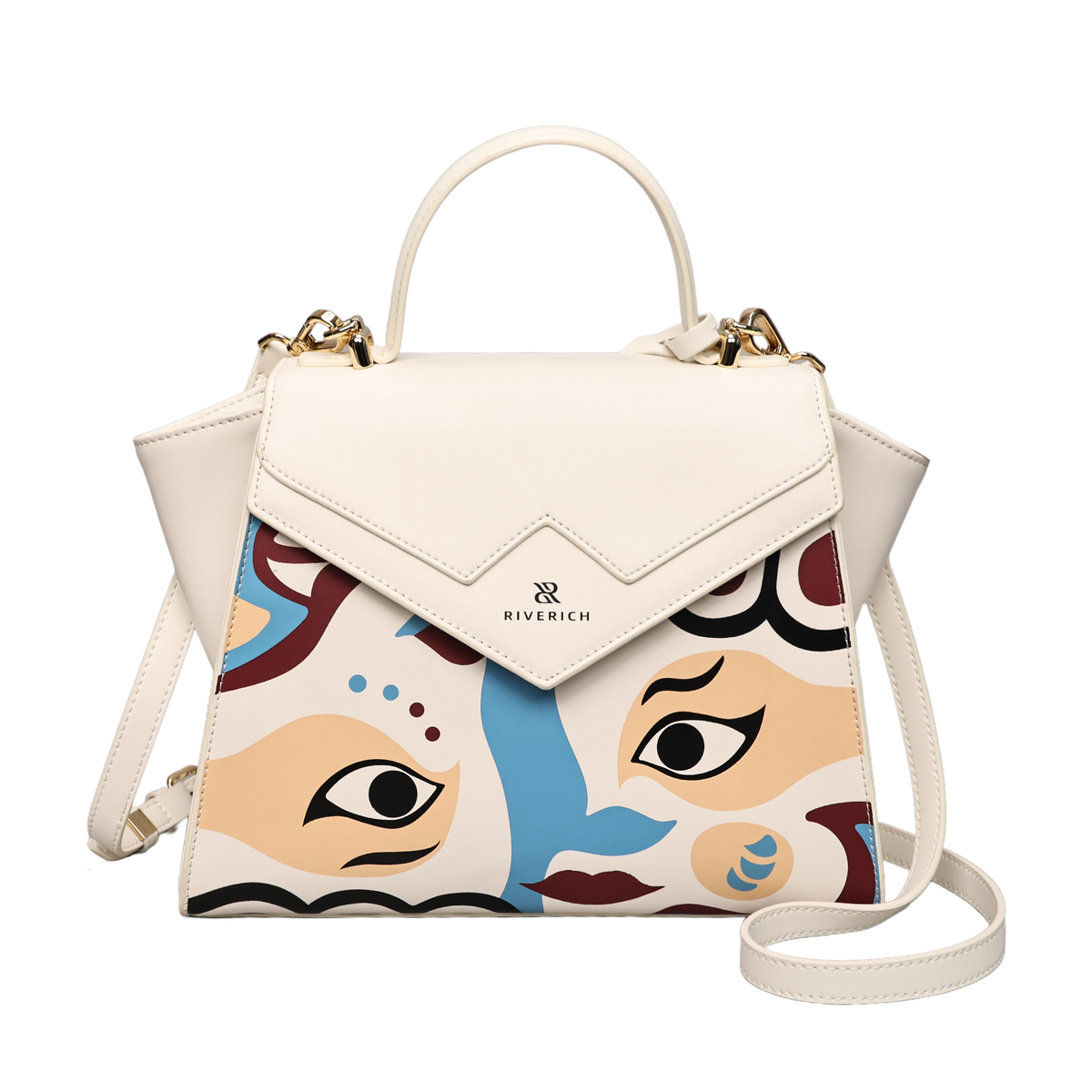 Peking Opera Mask Crossbody Bag