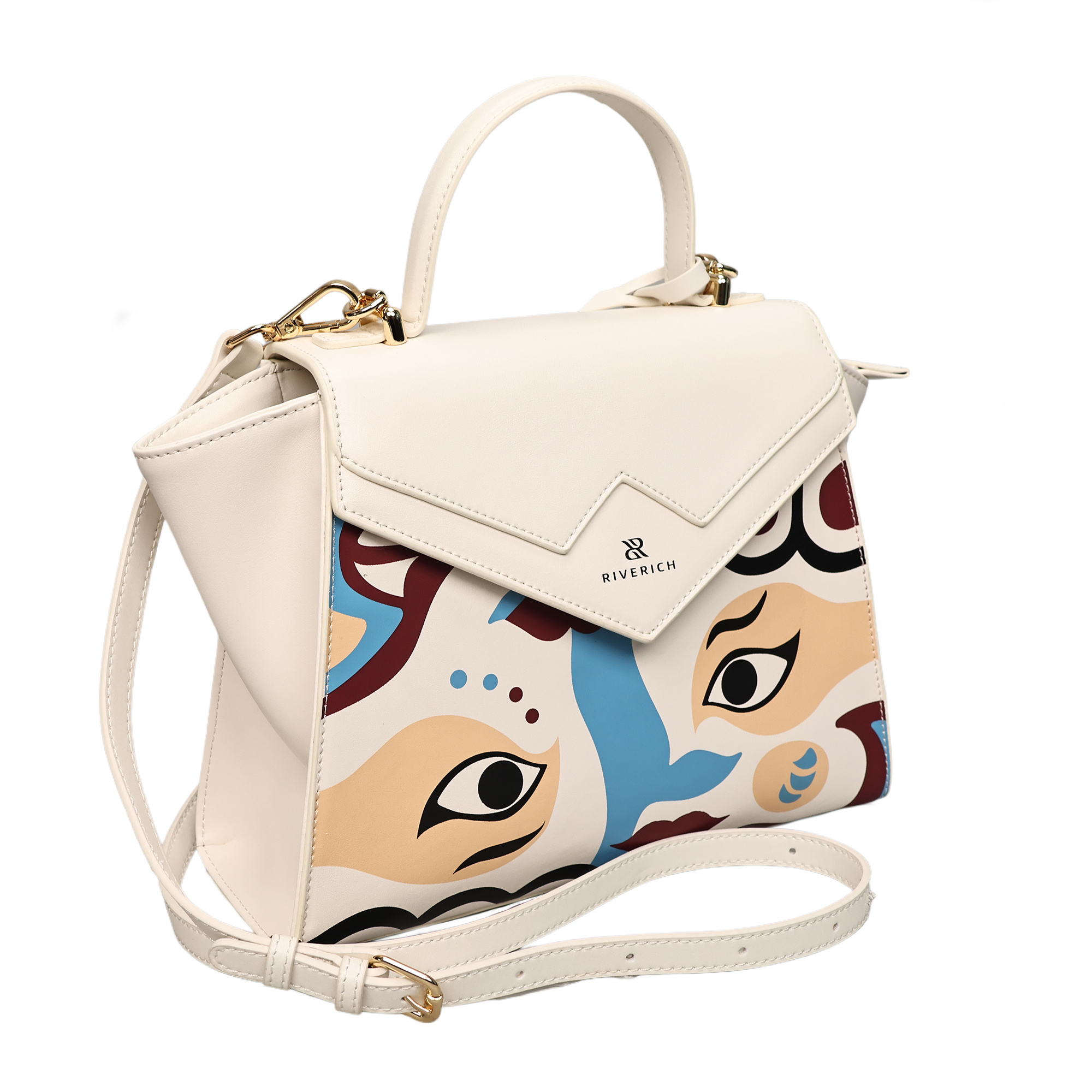 Peking Opera Mask Crossbody Bag