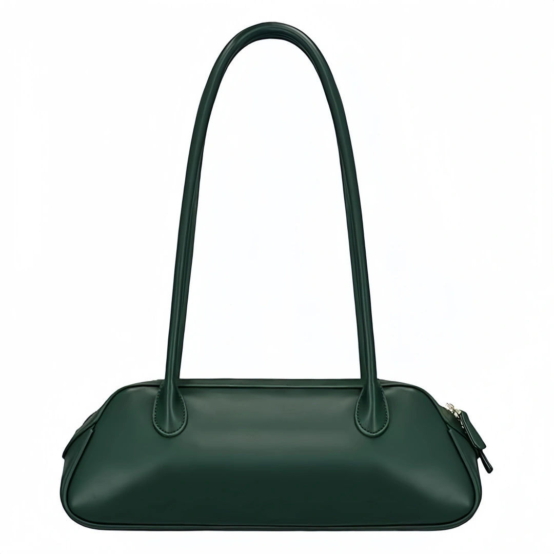 PU Leather Swing Bags for Women - Rounded Corner Green