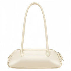 PU Leather Swing Bags for Women - Rounded Corner Beige