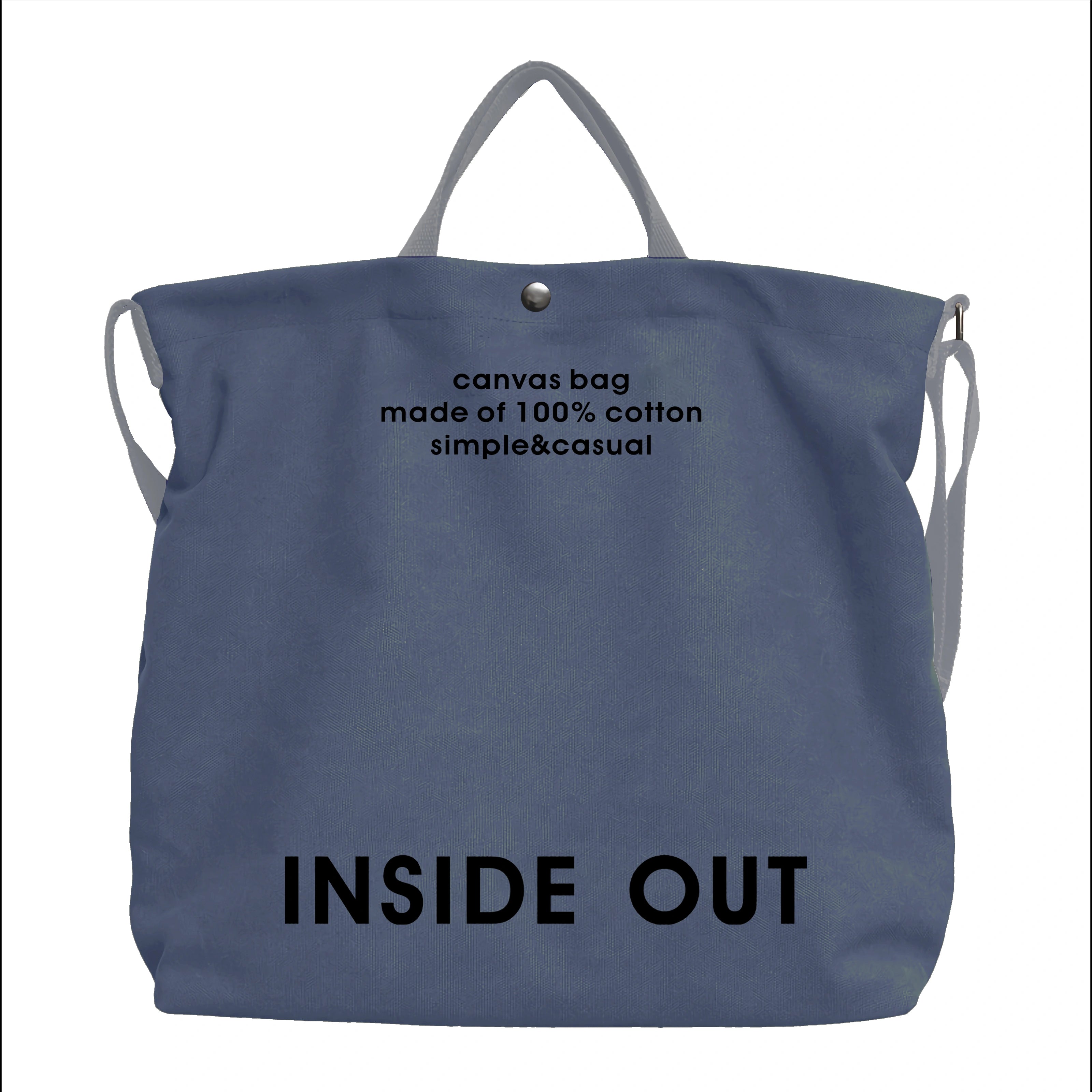 Large Canvas Tote Canvas Crossbody Handbag Shoulder Bag for Work Travel Casual - Grey