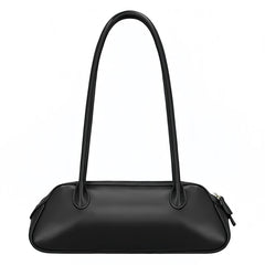 PU Leather Swing Bags for Women - Rounded Corner Black