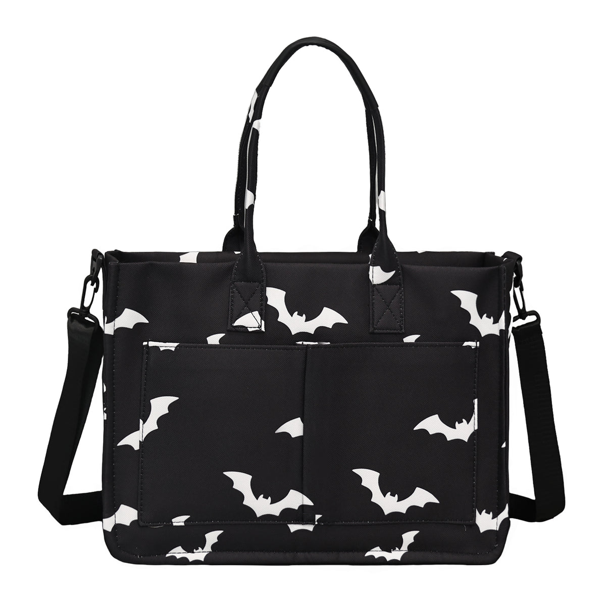 New Women's Crossbody Tote Bag with Bat Pattern