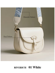 Ruyi saddle bag with spiral pattern