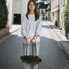 Sanxingdui Underarm Bag - Black