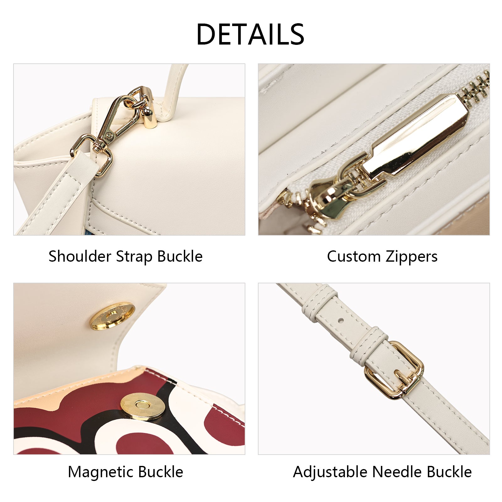 Peking Opera Mask Crossbody Bag - Detail