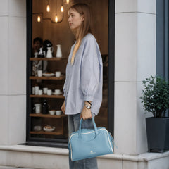 Jade Pillow Boston Bag - Blue