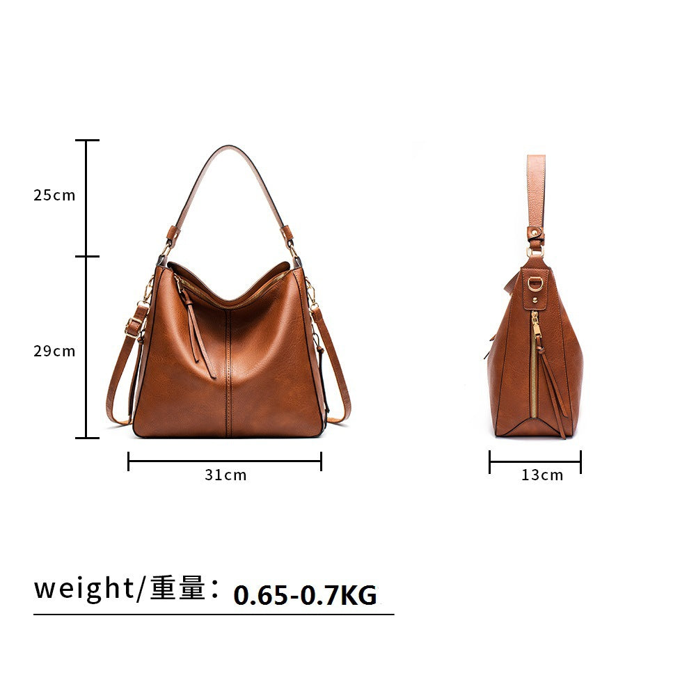 Vegan Leather Slouchy Hobo bag For Women