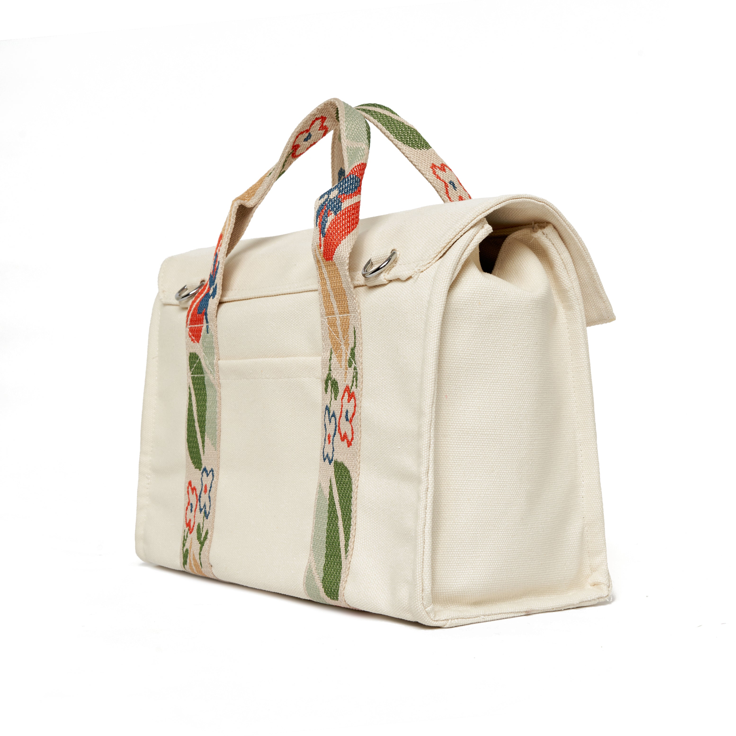 Colorful wide-band handbag