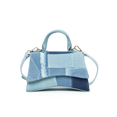 Vintage Denim Hourglass Bag