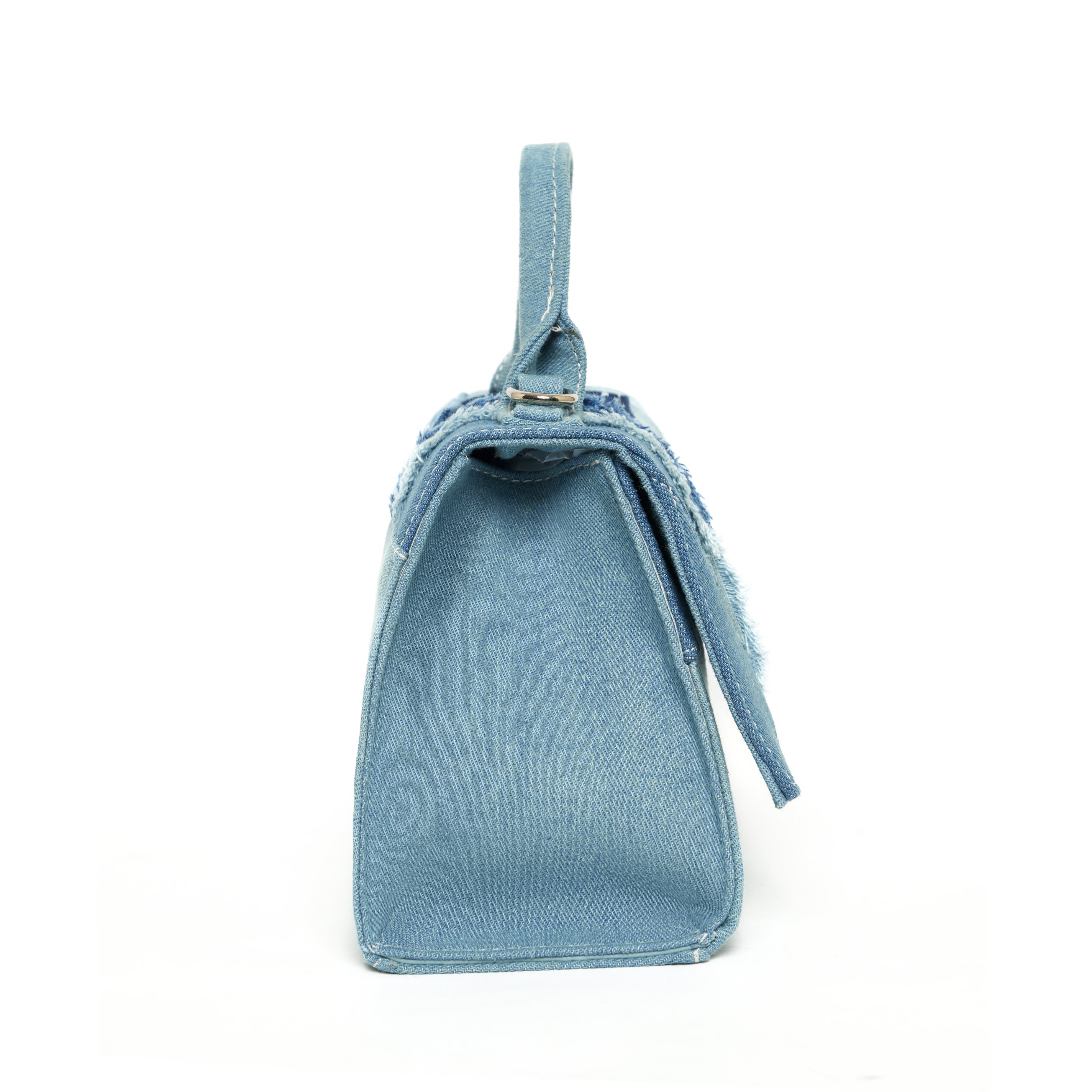 Vintage Denim Hourglass Bag