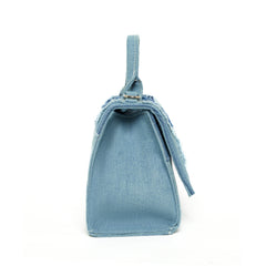 Vintage Denim Hourglass Bag