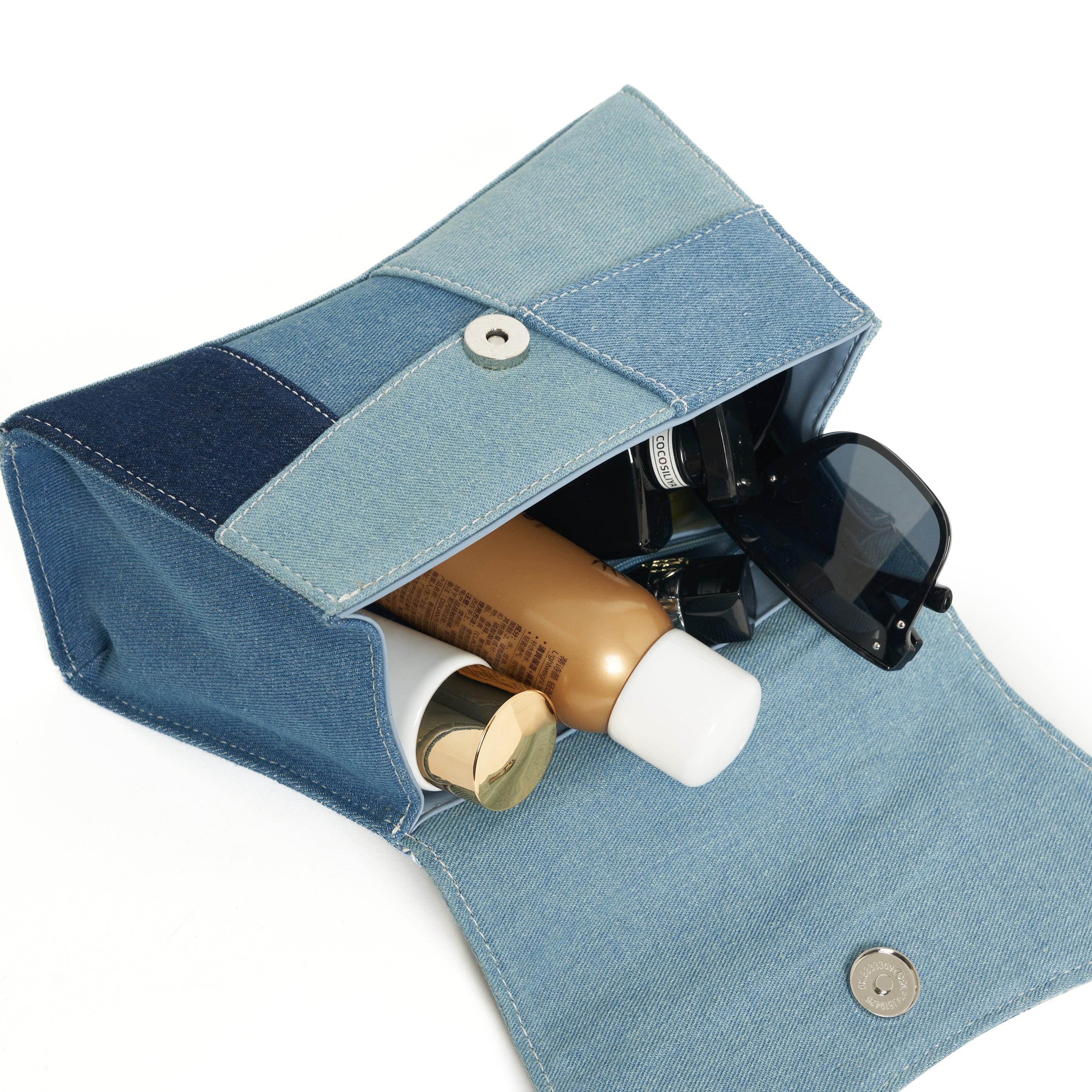 Vintage Denim Hourglass Bag