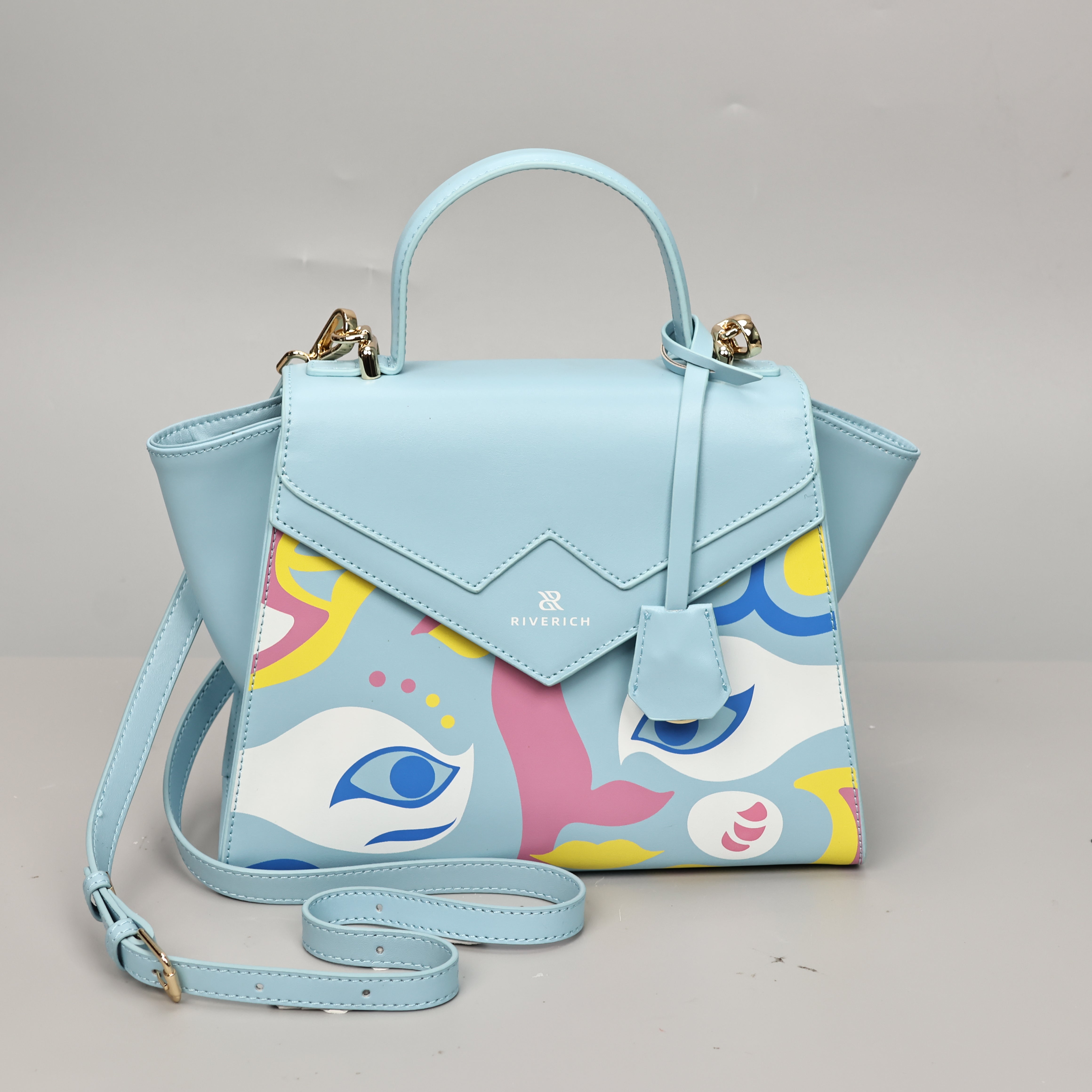 Peking Opera Mask Crossbody Bag