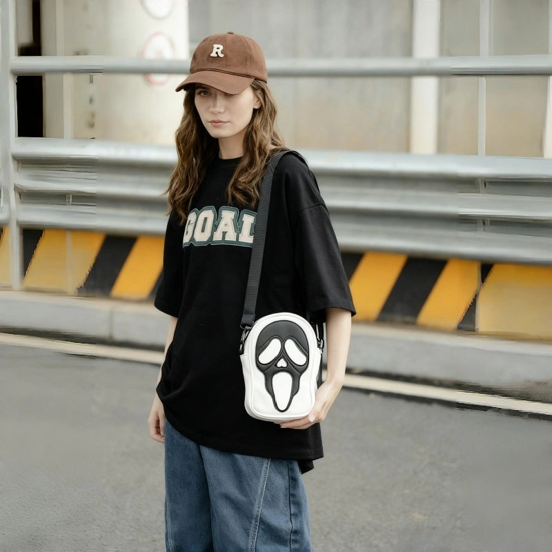 Goth Ghostface Crossbody Purse - Model